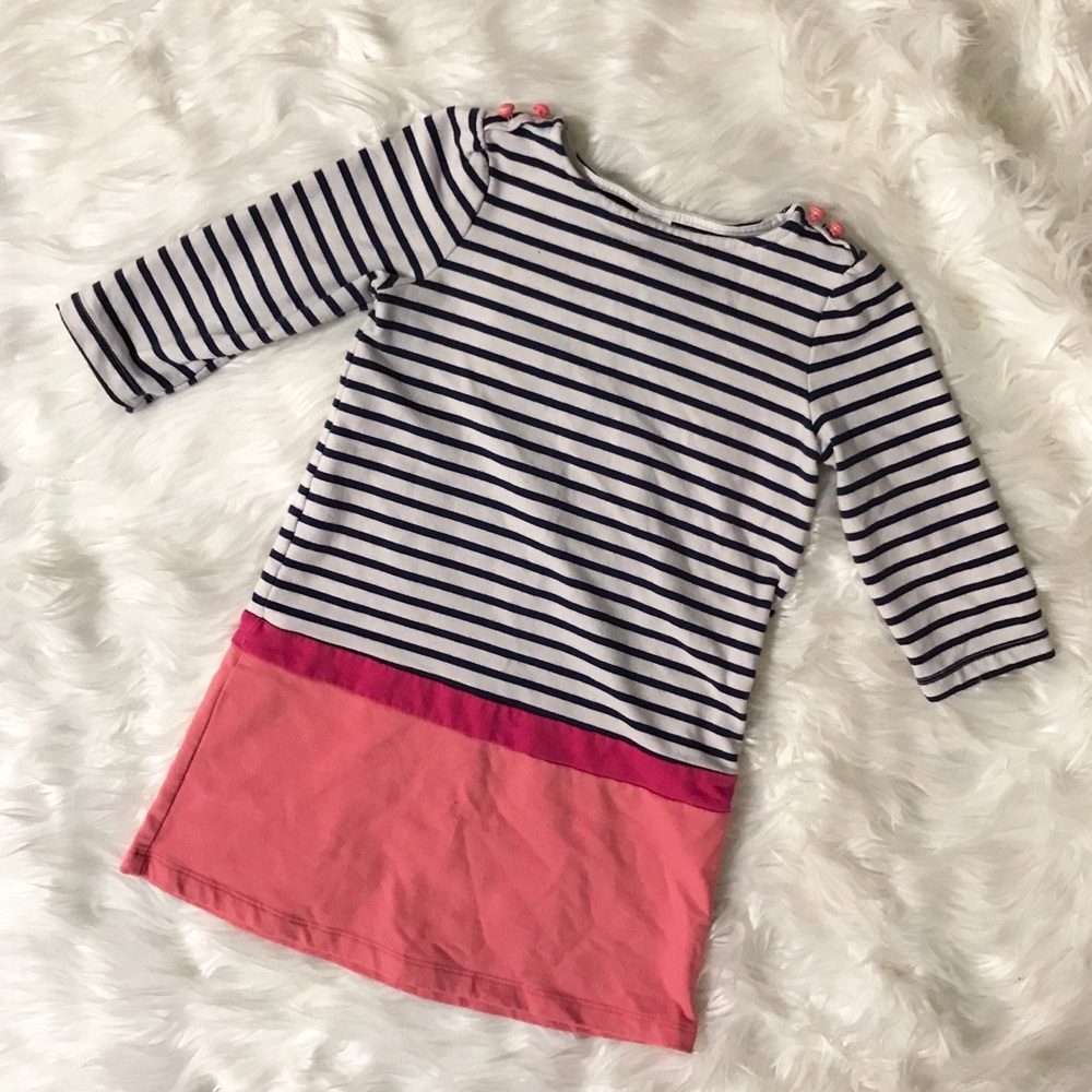 Gymboree Nautical Striped Colorblock Dress sz 6